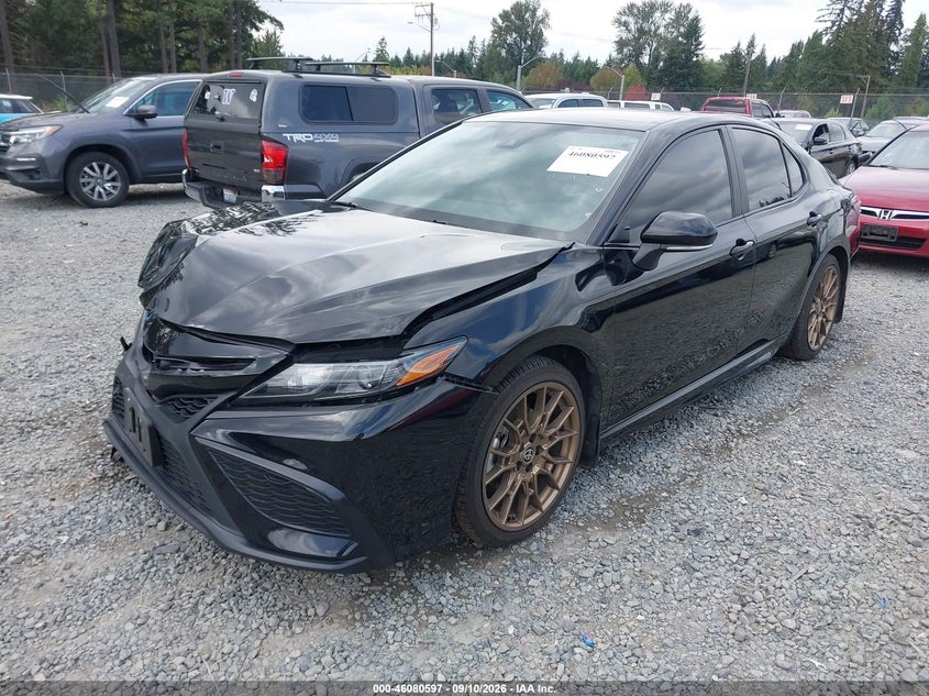 Vin: 4t1t31ak0ru078712, lot: 46580144, toyota camry hybrid se nightshade 20242