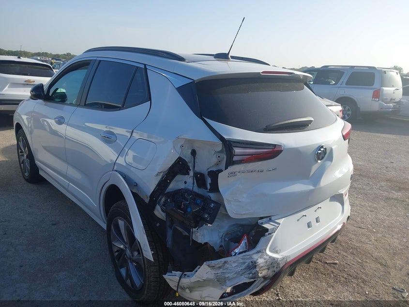 Vin: kl4mmeslxmb056722, lot: 46580194, buick encore gx awd select 20213