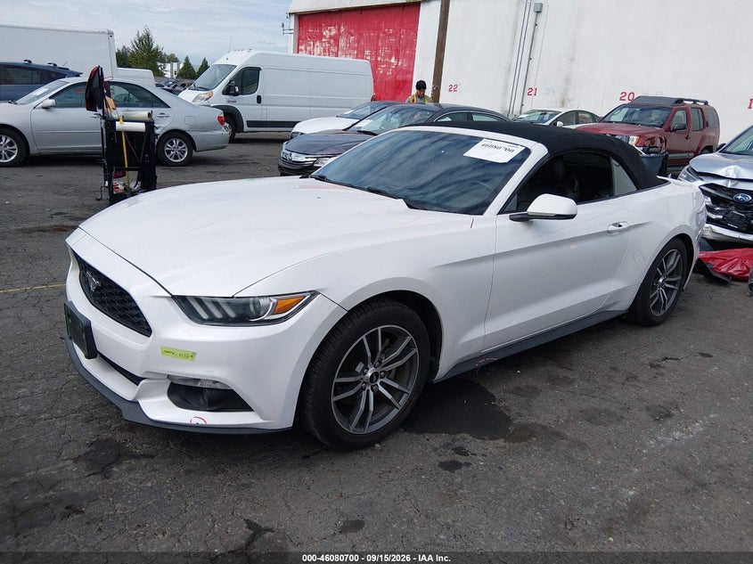Vin: 1fatp8uh6h5214969, lot: 46580247, ford mustang ecoboost premium 20172