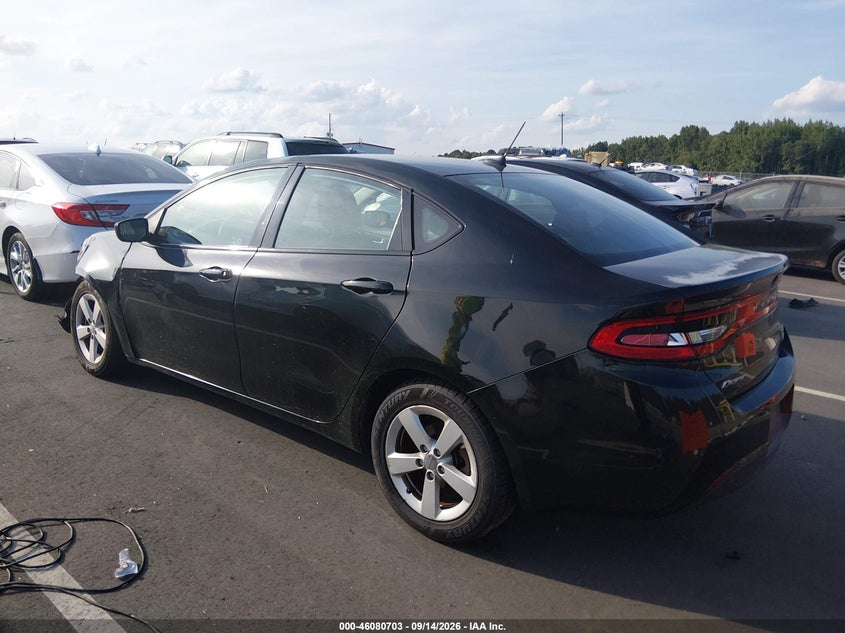 Vin: 1c3cdfbbxfd205513, lot: 46580250, dodge dart sxt 20153