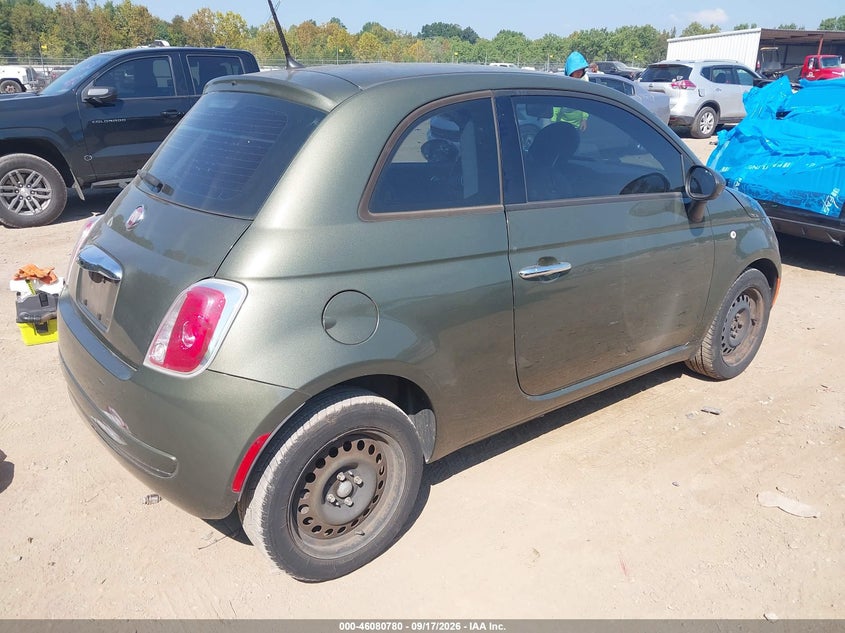 Vin: 3c3cffar0dt753004, lot: 46580327, fiat 500 pop 20134