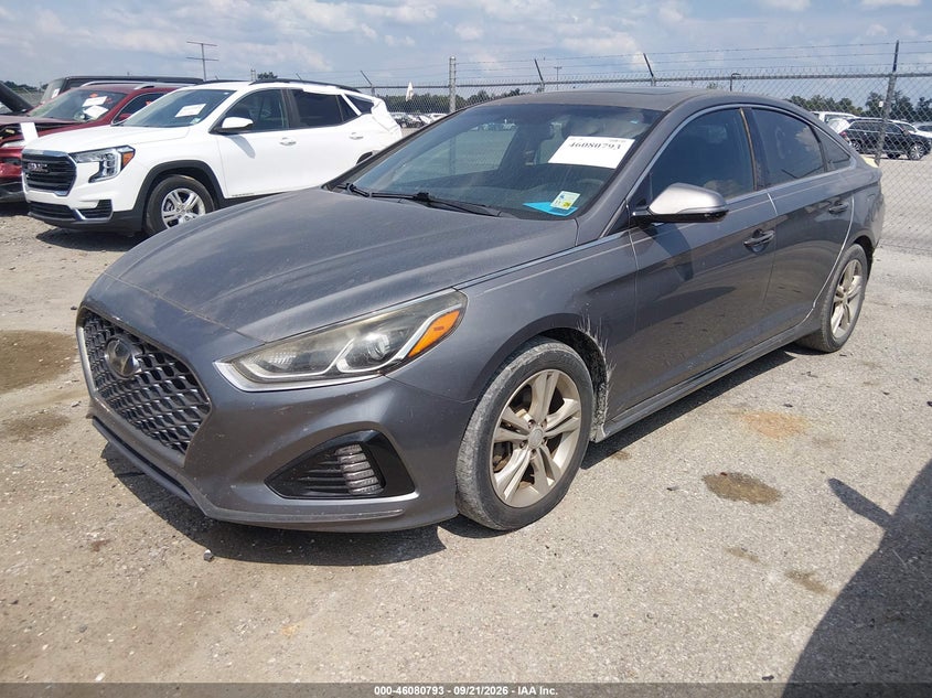 2018 Hyundai Sonata, Rear, IAAI, VIN 5NPE34AF8JH674781 — photo 2