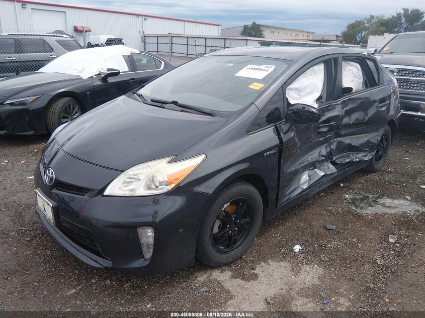 Vin: jtdkn3du8f1949369, lot: 46580355, toyota prius two 20152