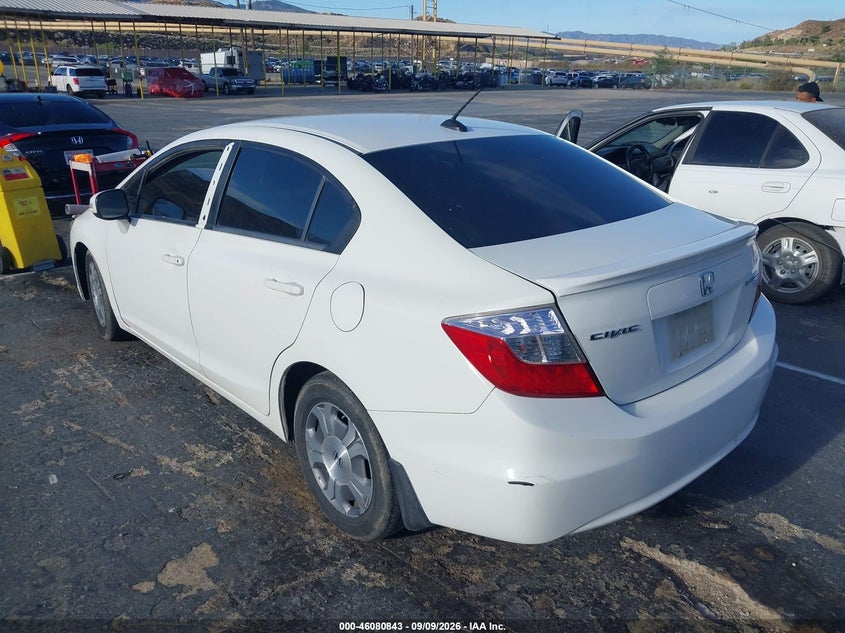 2012 HONDA CIVIC HYBRID auction photo 3