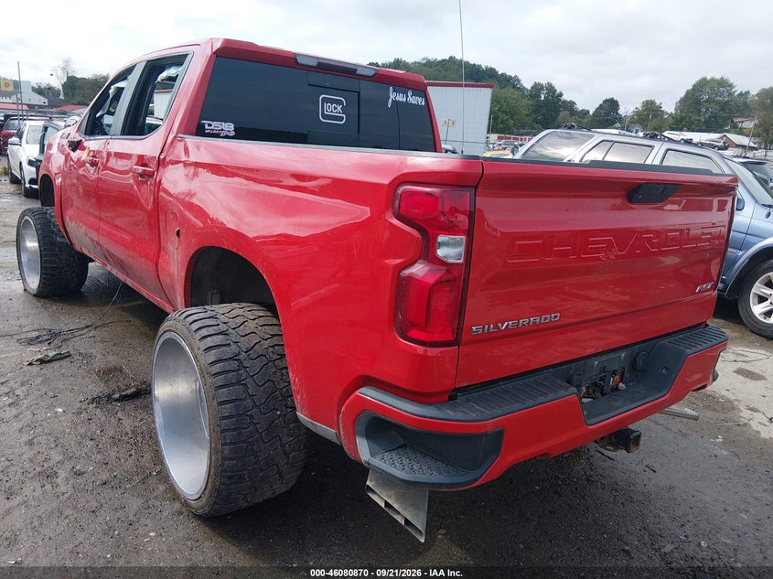 Vin: 1gcuyeed0kz211300, lot: 46580417, chevrolet silverado 1500 rst 20193