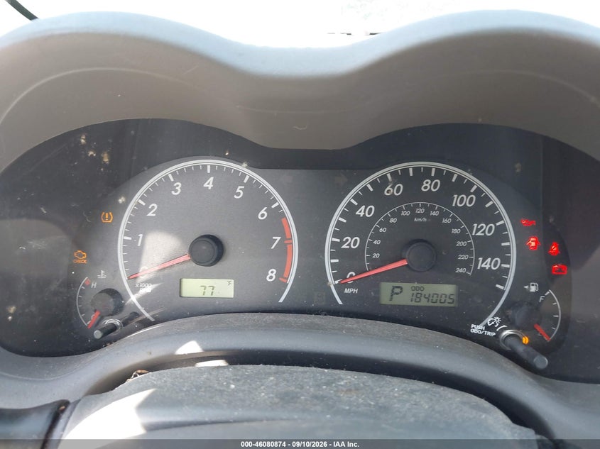 2010 TOYOTA COROLLA auction photo 7