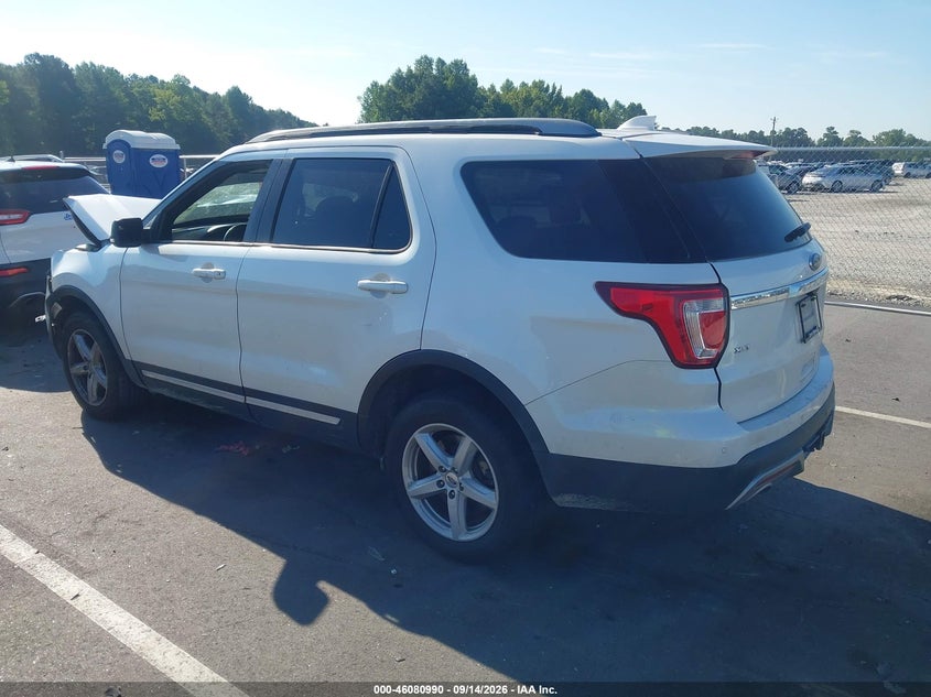 Vin: 1fm5k8d83hgd73773, lot: 46580536, ford explorer xlt 20173