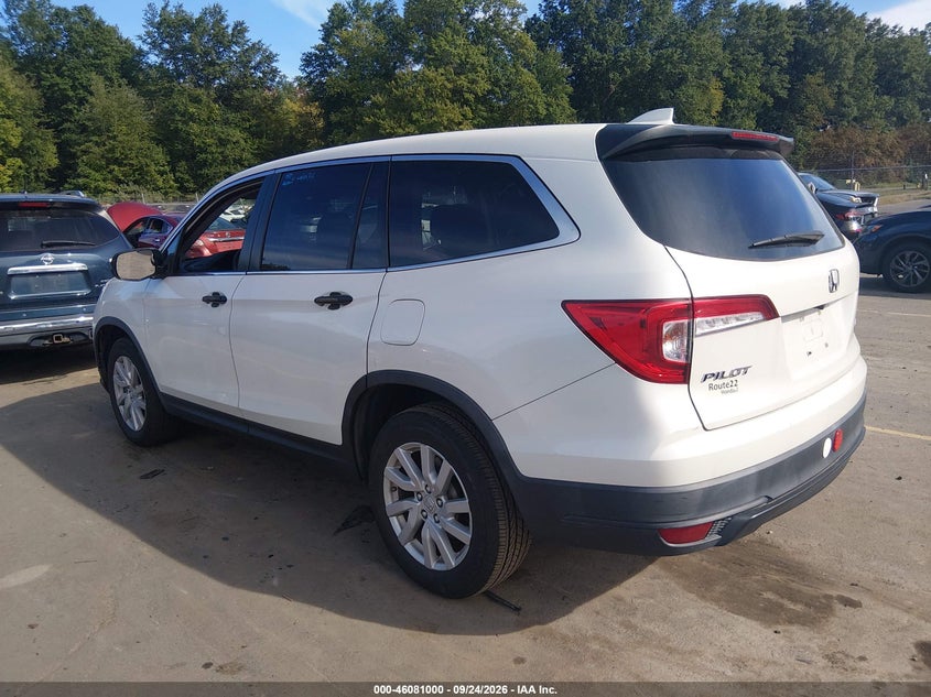 Vin: 5fnyf6h12kb017579, lot: 46580547, honda pilot lx 20193