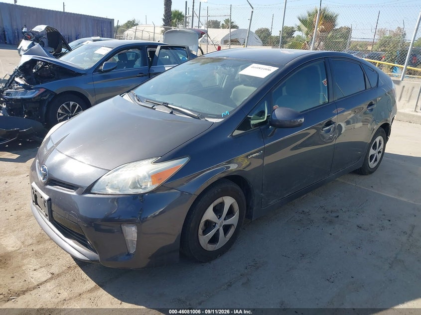 Vin: jtdkn3du4e0391203, lot: 46580552, toyota prius two 20142