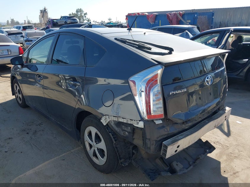 Vin: jtdkn3du4e0391203, lot: 46580552, toyota prius two 20143