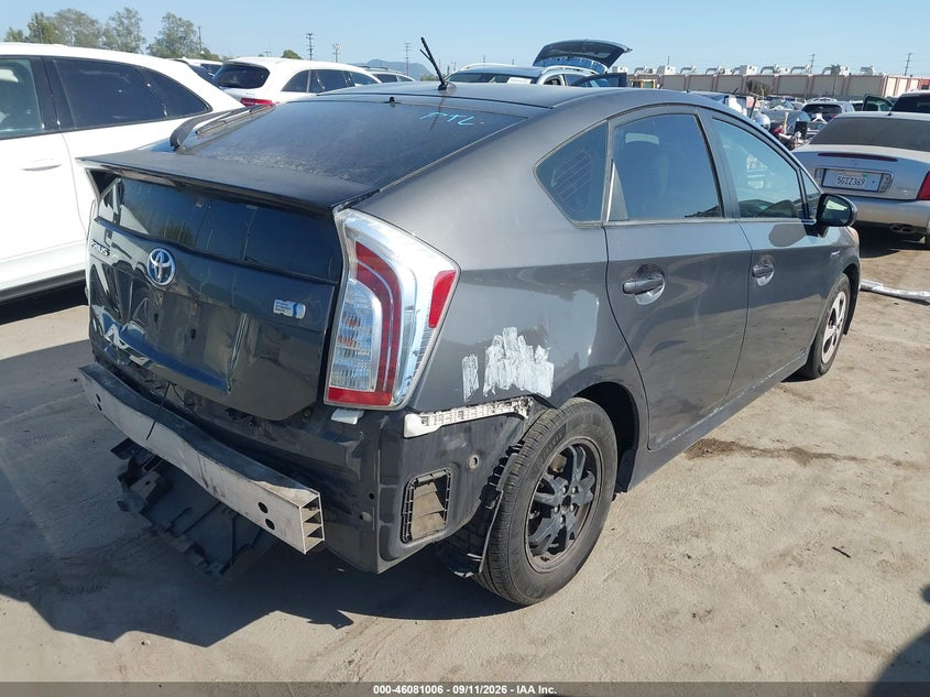 Vin: jtdkn3du4e0391203, lot: 46580552, toyota prius two 20144