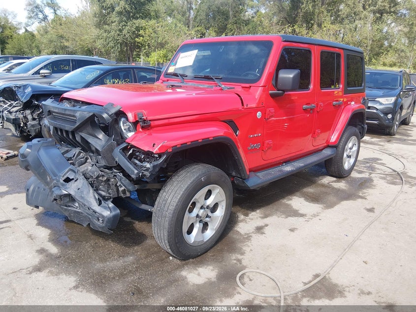 Vin: 1c4hjxen8lw214328, lot: 46580574, jeep wrangler unlimited sahara 4x4 20202