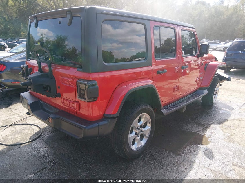 Vin: 1c4hjxen8lw214328, lot: 46580574, jeep wrangler unlimited sahara 4x4 20204