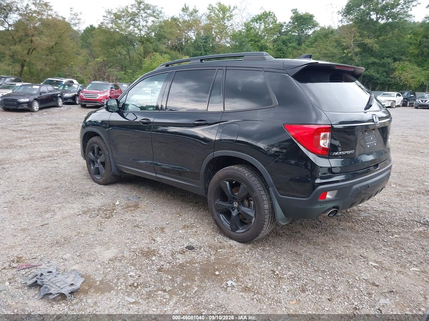 Vin: 5fnyf8h07mb003487, lot: 46580587, honda passport awd elite 20213
