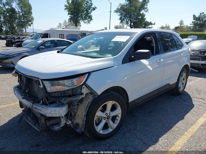 Vin: 2fmpk3g94gbb20645, lot: 46580641, ford edge se 20162
