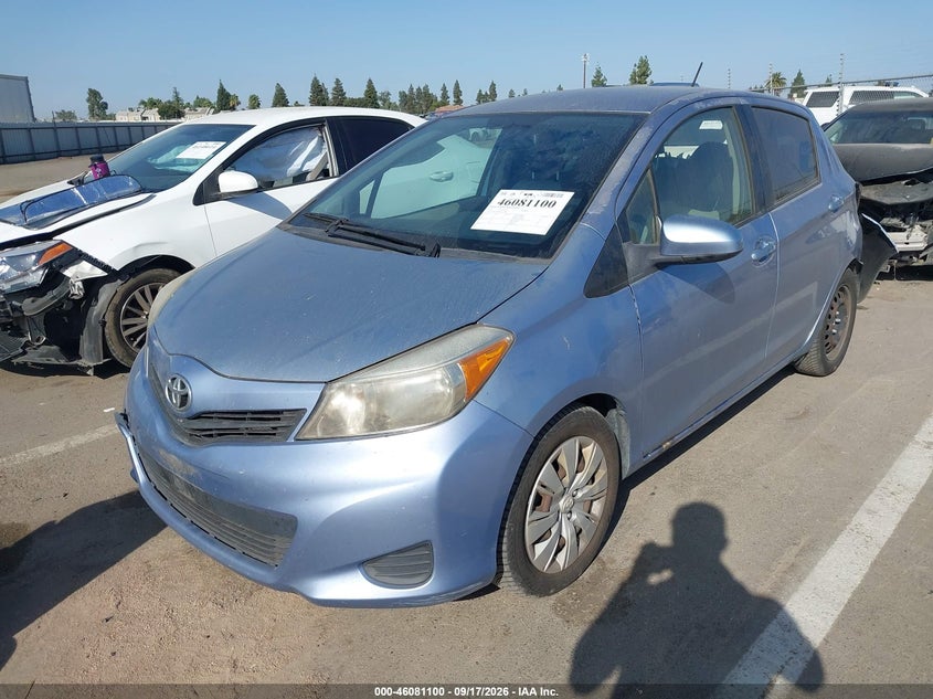 Vin: jtdktud34dd552708, lot: 46580647, toyota yaris le 20132