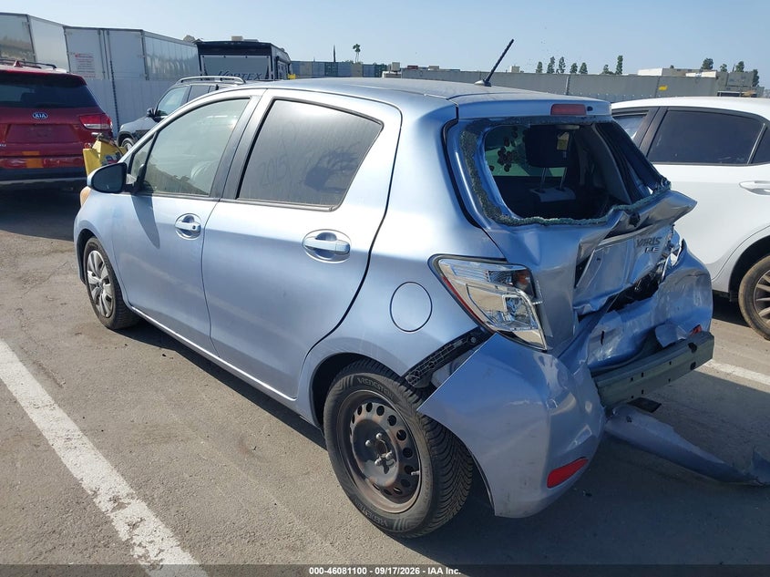Vin: jtdktud34dd552708, lot: 46580647, toyota yaris le 20133