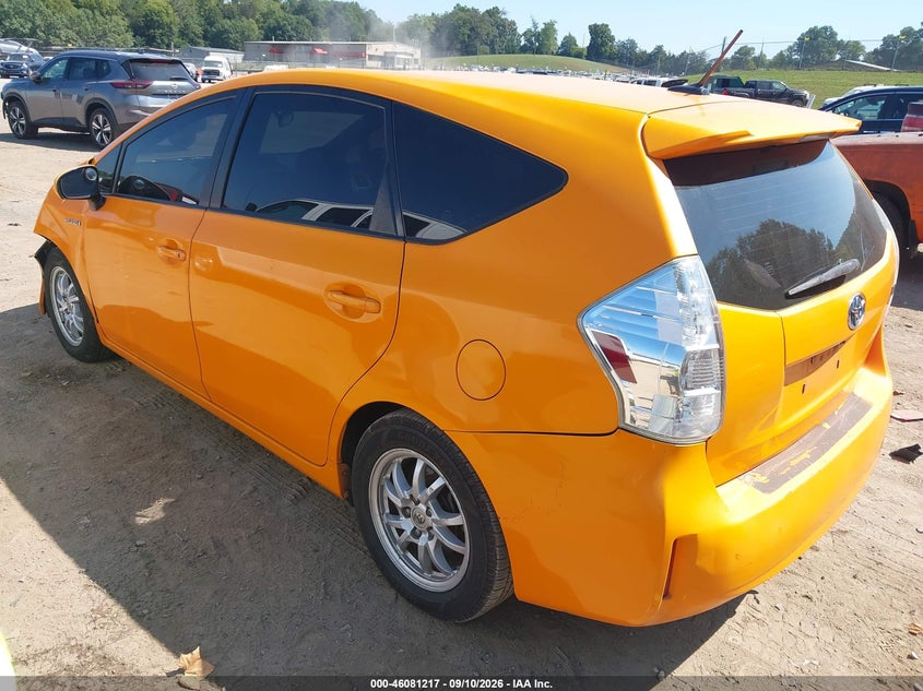 Vin: jtdzn3eu7ej012279, lot: 46580764, toyota prius v three 20143