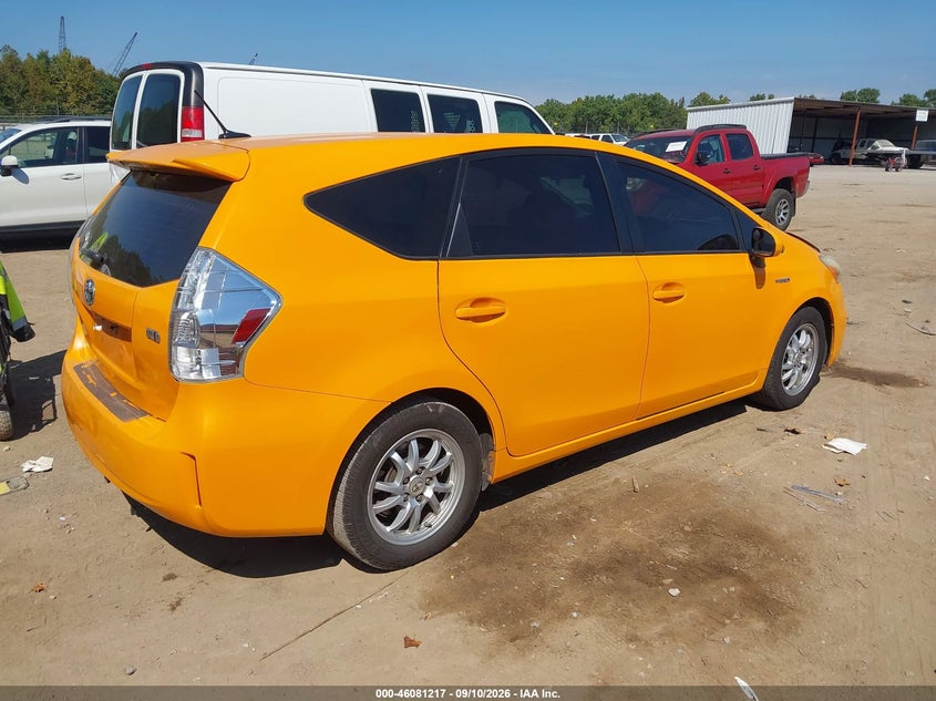 Vin: jtdzn3eu7ej012279, lot: 46580764, toyota prius v three 20144
