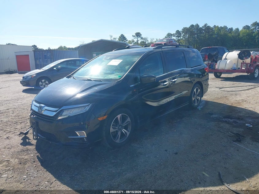 Vin: 5fnrl6h83jb066363, lot: 46580818, honda odyssey touring 20182