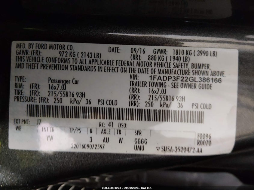 2016 FORD FOCUS SE · Фото 9