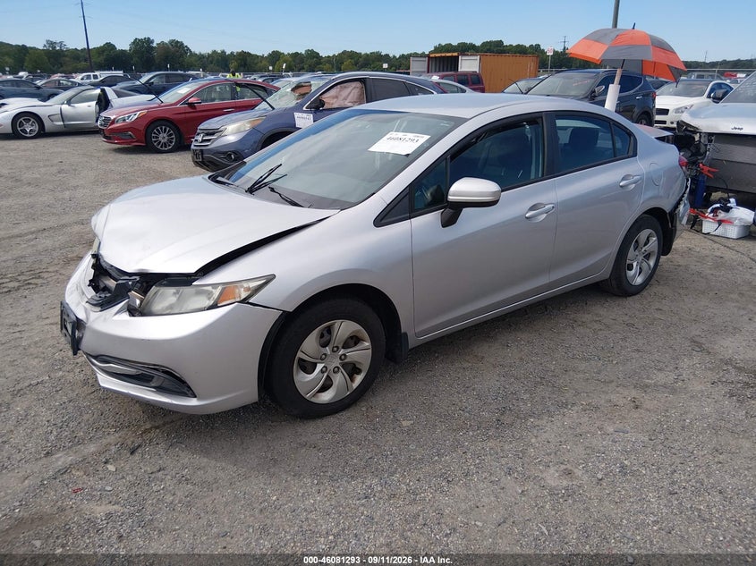 Vin: 19xfb2e53fe029335, lot: 46580840, honda civic lx 20152