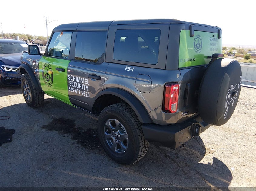 Vin: 1fmde7bh0slb79331, lot: 46580875, ford bronco big bend 20253