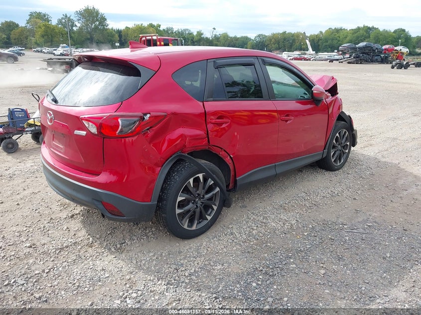 Vin: jm3ke4dy8g0814593, lot: 46580904, mazda cx-5 grand touring 20164