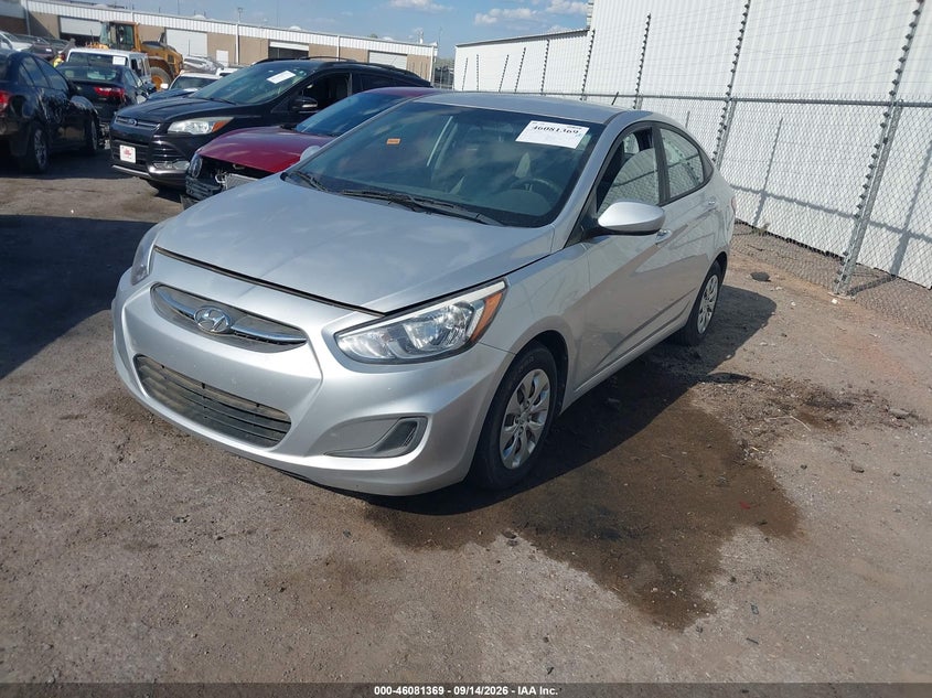 2017 Hyundai Accent, Обычный износ, IAAI, VIN KMHCT4AE6HU249182 — фото 2