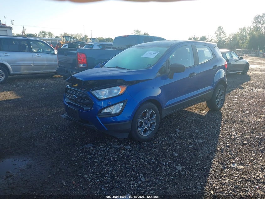 Vin: maj3s2fe3lc355727, lot: 46580953, ford ecosport s 20202