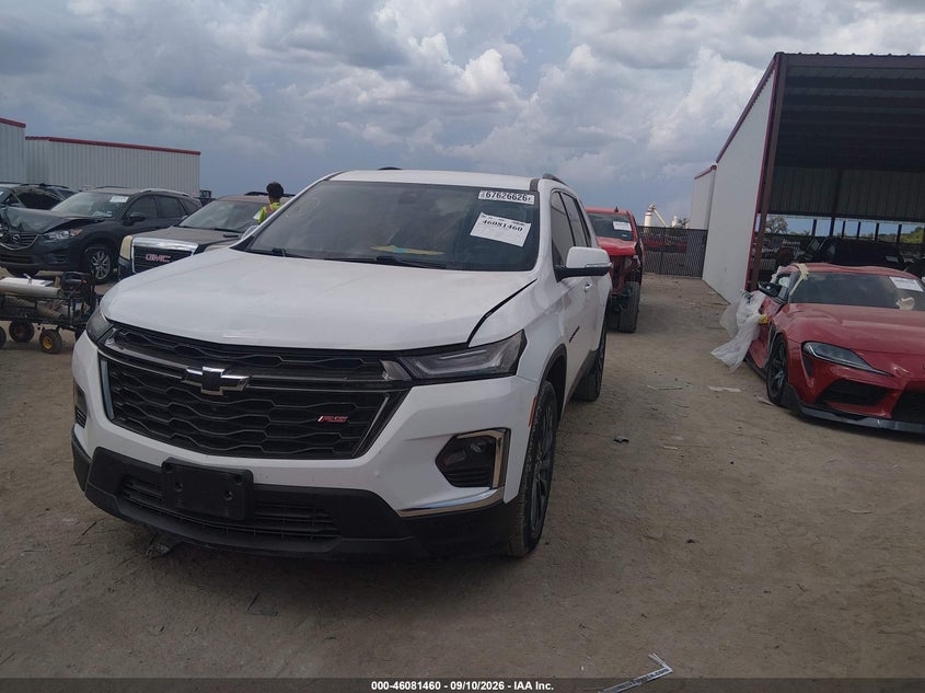Vin: 1gnerjkw9pj335983, lot: 46581006, chevrolet traverse rs 20232