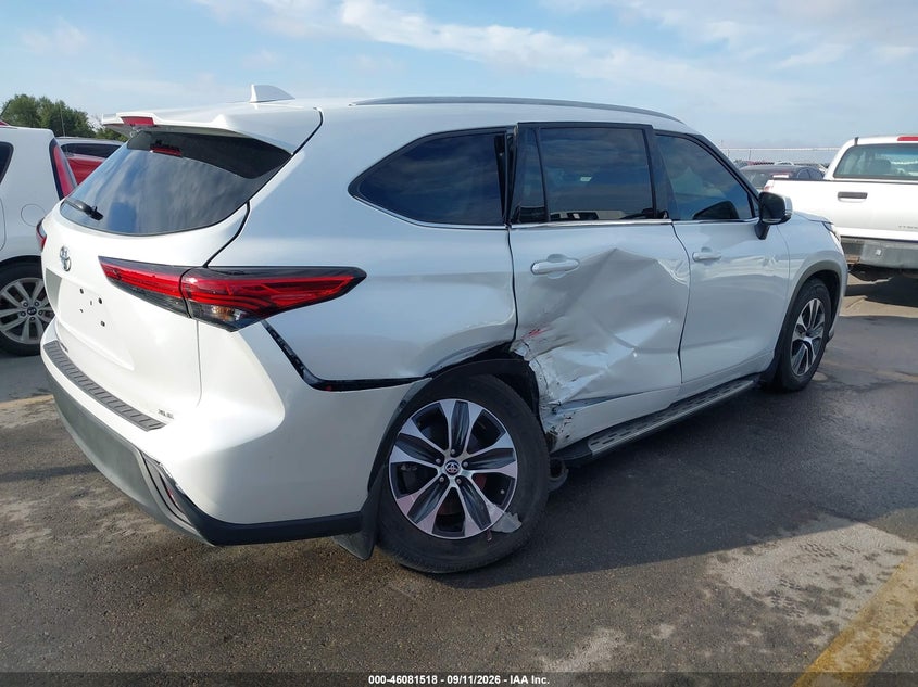 Vin: 5tdgzrah1ns555637, lot: 46581065, toyota highlander xle 20224