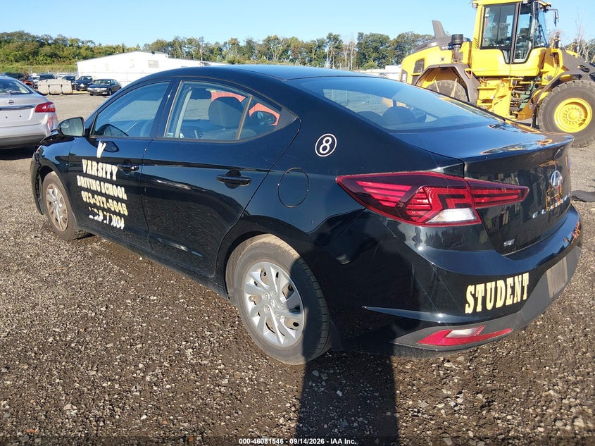 Vin: kmhd74lf8lu957134, lot: 46581093, hyundai elantra se 20203