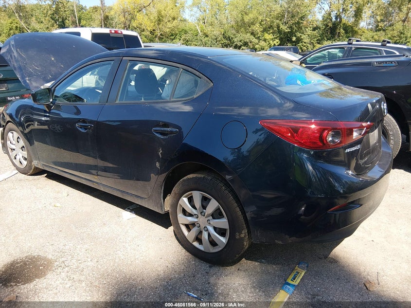 Vin: jm1bm1u79e1173107, lot: 46581113, mazda mazda3 20143