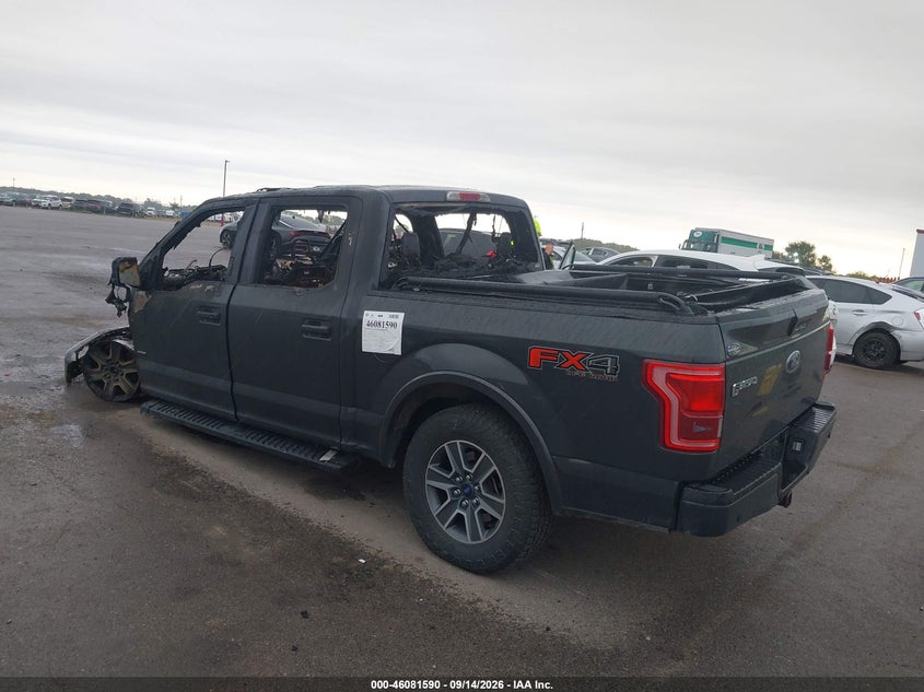Vin: 1ftew1eg2gkd89075, lot: 46581137, ford f-150 lariat 20163