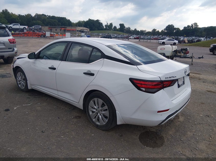 Vin: 3n1ab8bv3ry315368, lot: 46581162, nissan sentra s xtronic cvt 20243