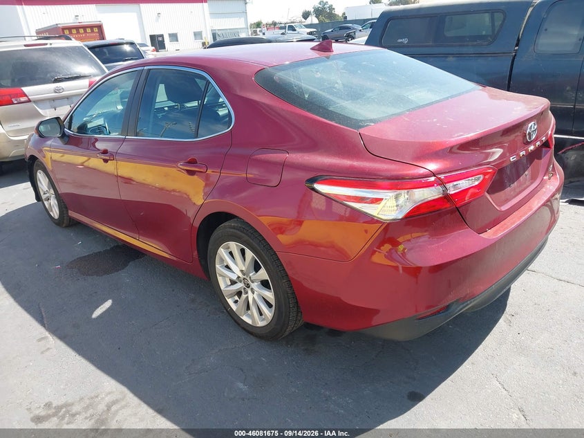 Vin: 4t1c11ak2lu358287, lot: 46581222, toyota camry le 20203