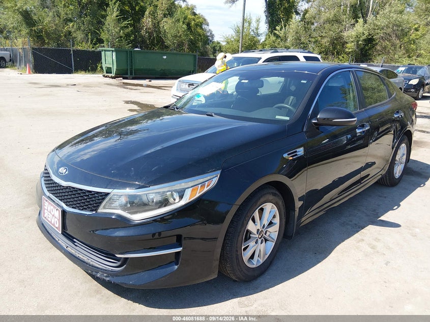 Vin: 5xxgt4l37jg186526, lot: 46581235, kia optima lx 20182