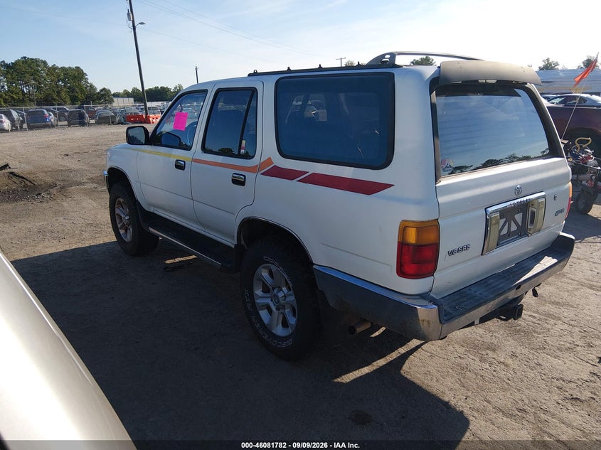 TOYOTA 4RUNNER 1993 VIN JT3VN29V8P0018813