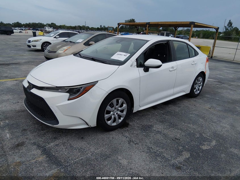 Vin: jtdeprae2lj093764, lot: 46581335, toyota corolla le 20202
