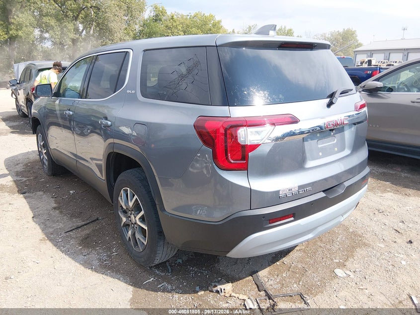 Vin: 1gkknkla8mz132763, lot: 46581352, gmc acadia fwd sle 20213