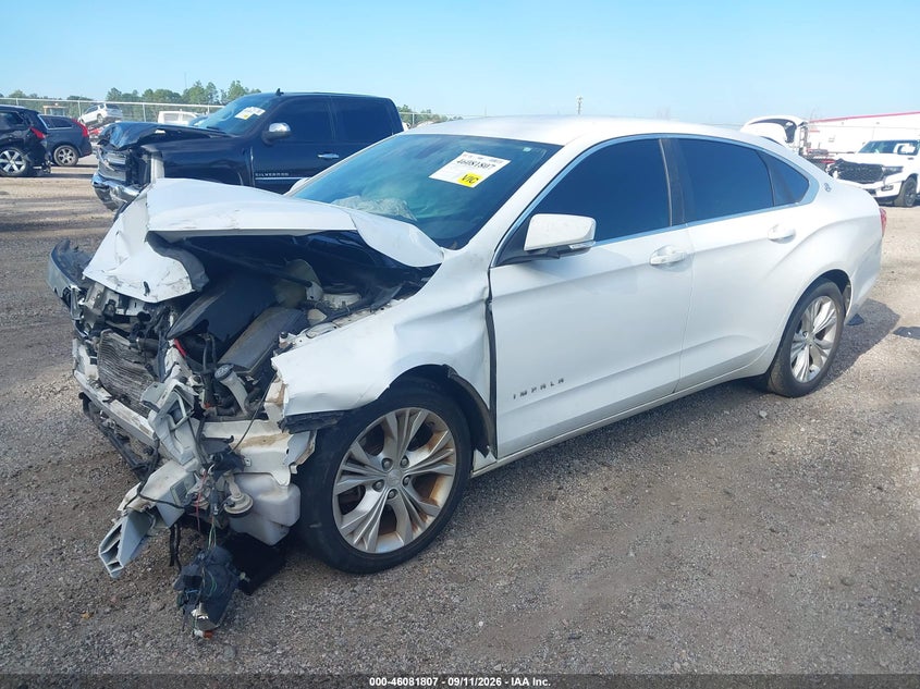 Vin: 2g1125s37e9103473, lot: 46581354, chevrolet impala 2lt 20142