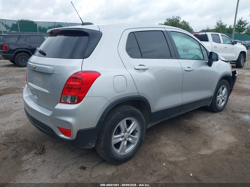 Vin: kl7cjksb6lb314603, lot: 46581428, chevrolet trax fwd ls 20204