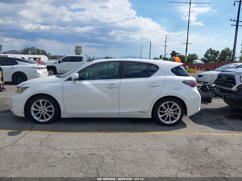 LEXUS CT 200H 2012 VIN JTHKD5BH5C2117156