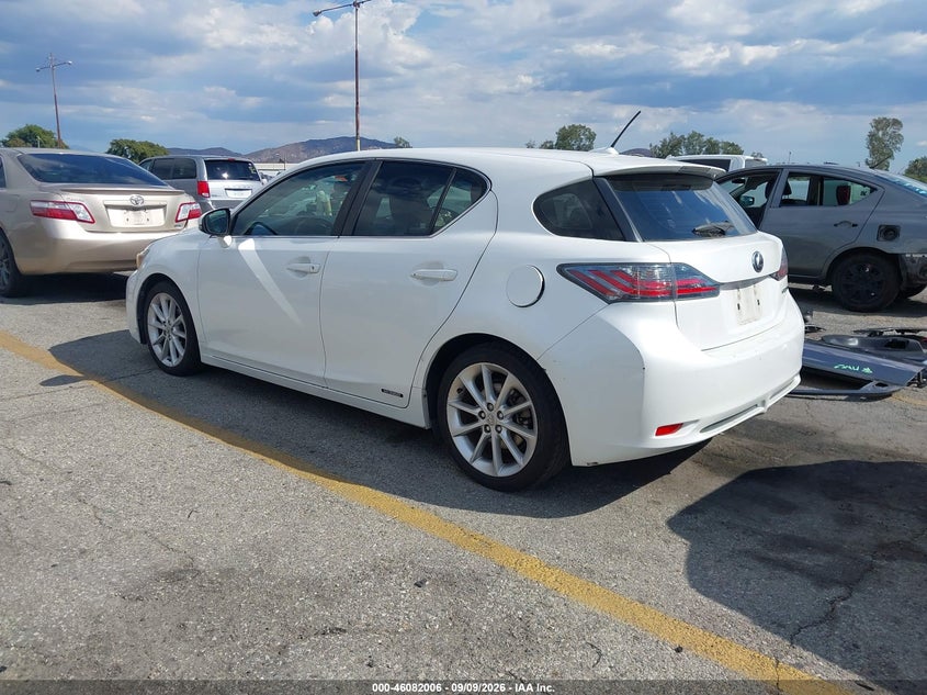 2012 LEXUS CT 200H auction photo 3