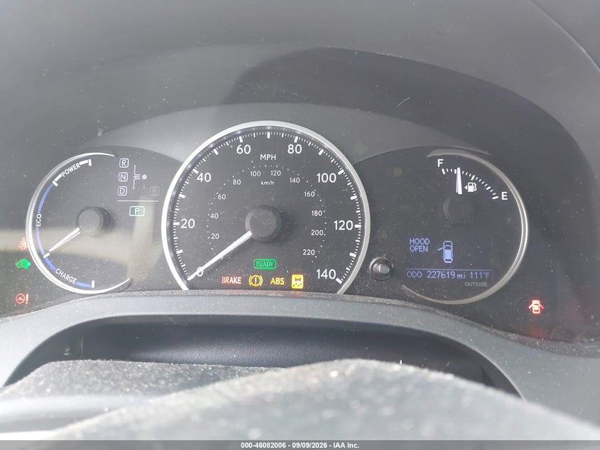 2012 LEXUS CT 200H auction photo 7