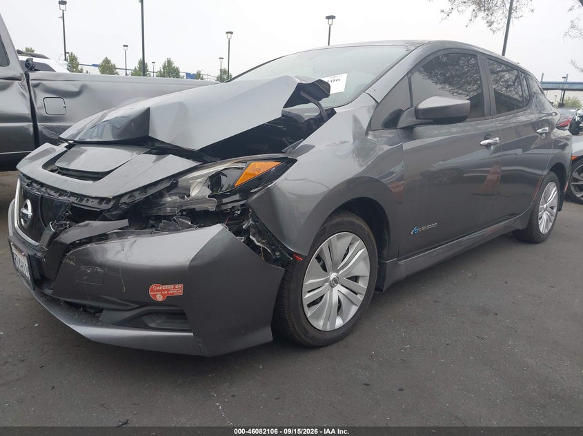 Vin: 1n4az1cp1jc306834, lot: 46581654, nissan leaf s 20182