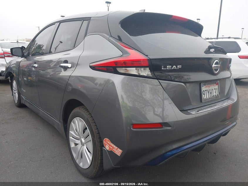 Vin: 1n4az1cp1jc306834, lot: 46581654, nissan leaf s 20183