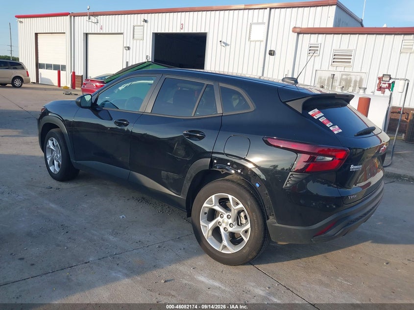 Vin: kl77lfepxsc103407, lot: 46581721, chevrolet trax fwd ls 20253