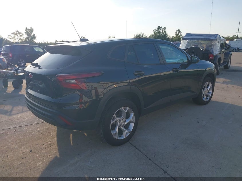 Vin: kl77lfepxsc103407, lot: 46581721, chevrolet trax fwd ls 20254
